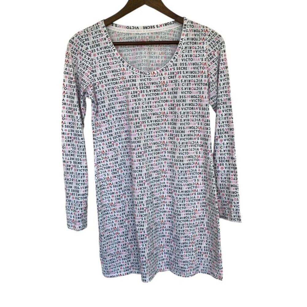 Victoria's Secret White Long Sleeve Night Gown - Size S
